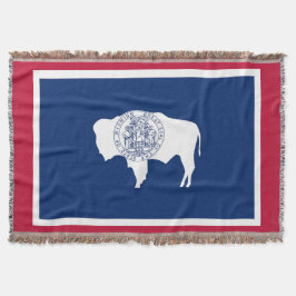 Flag "Wyomoming State Print Patriotic" Decke