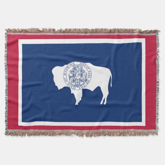 Flag "Wyomoming State Print Patriotic" Decke (Vorderseite)