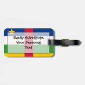 Flag Zentralafrikanische Republik Easy ID Personal Gepäckanhänger (Rückseite horizontal)