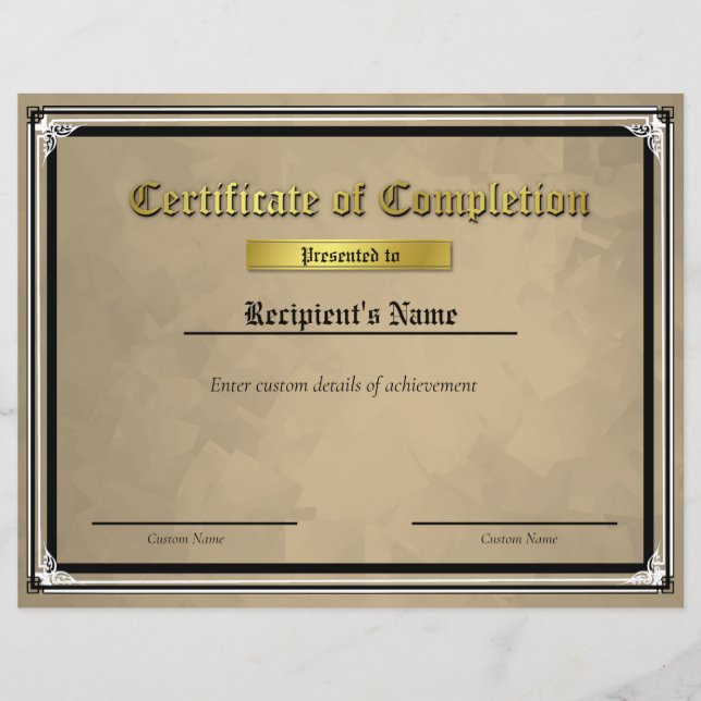 Flag-Zertifikat für benutzerdefinierte Thin Blue L (Vorderseite)