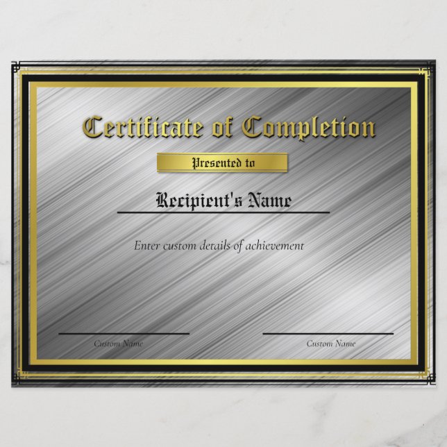 Flag-Zertifikat für benutzerdefinierte Thin Blue L (Vorderseite)