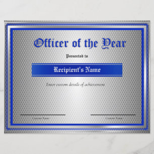 Flag-Zertifikat für benutzerdefinierte Thin Blue L