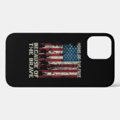Flag Zuhause des freien wegen des tapferen Veteran Case-Mate iPhone Hülle (Rückseite (Horizontal))