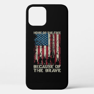Flag Zuhause des freien wegen des tapferen Veteran Case-Mate iPhone Hülle