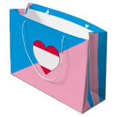 Flag zum Alter-Play-Prix Große Geschenktüte (Rückseite Schrägansicht)