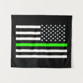 Flag zur Unterstützung von Schleimmeistern Wandteppich (Vorderseite (Horizontal))