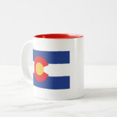 FLAG ZWEIFARBIGE TASSE (Vorderseite Links)