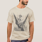 Flaga Demon Eagle Fahrt des Schicksals T-Shirt (Vorderseite)