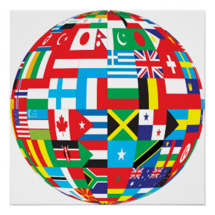 FLAGEN DER WELT POSTER