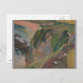 Flageolet Player on Cliff Paul Gauguin Postkarte (Vorne/Hinten)