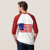 Flagge 1776 T-Shirt (Schwarz voll)