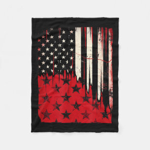 Flagge 4. Juli USA Unabhängigkeitstag Fleecedecke