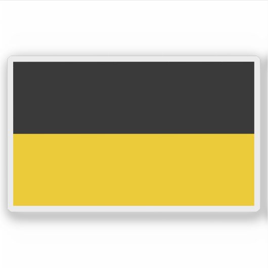 Flagge Aachen, Deutschland Aufkleber (Vorderseite)