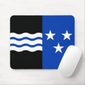 Flagge Aargaus, die Schweiz Mousepad (Mit Mouse)