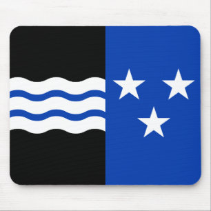 Flagge Aargaus, die Schweiz Mousepad