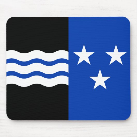Flagge Aargaus, die Schweiz Mousepad (Vorne)