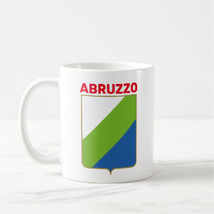 Flagge Abruzzen (Italien) Kaffeetasse