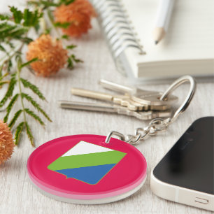 Flagge Abruzzen (Italien) Schlüsselanhänger