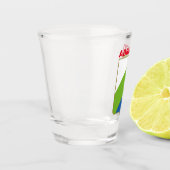 Flagge Abruzzen (Italien) Schnapsglas (Links)