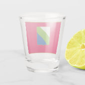 Flagge Abruzzen (Italien) Schnapsglas (Rückseite)