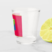 Flagge Abruzzen (Italien) Schnapsglas (Rechts)