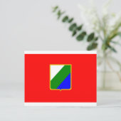 Flagge Abruzzo (Italien) Postkarte (Stehend Vorderseite)