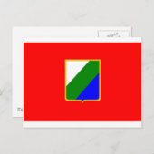 Flagge Abruzzo (Italien) Postkarte (Vorne/Hinten)