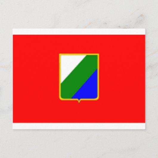 Flagge Abruzzo (Italien) Postkarte (Vorderseite)