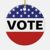 Flagge-Abstimmung Keramik Ornament (Vorne)