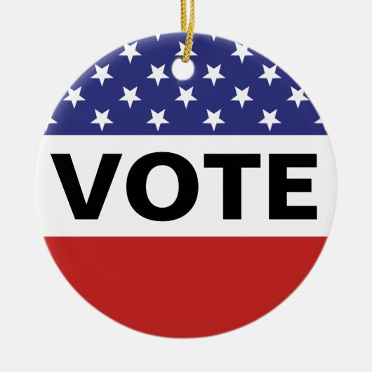 Flagge-Abstimmung Keramik Ornament (Vorne)