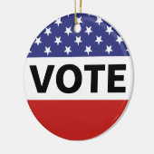 Flagge-Abstimmung Keramik Ornament (Links)