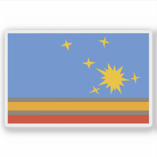 Flagge Adolfo Gonzáles Chaves Partido partido Aufkleber (Vorderseite)