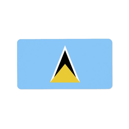 Flagge Adressaufkleber (Vorne)