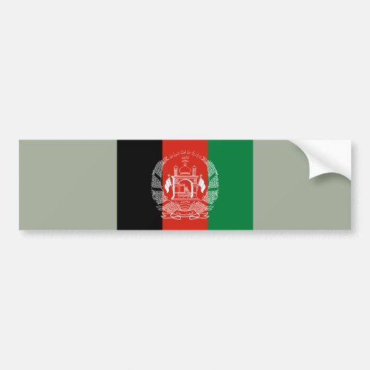 Flagge Afghanistans Autoaufkleber (Vorne)