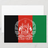 Flagge Afghanistans Briefpapier (Vorne/Hinten)