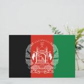 Flagge Afghanistans Briefpapier (Stehend Vorderseite)