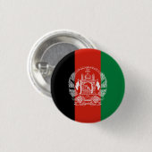 Flagge Afghanistans Button (Vorne & Hinten)