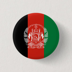 Flagge Afghanistans Button