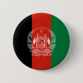 Flagge Afghanistans Button (Vorderseite)