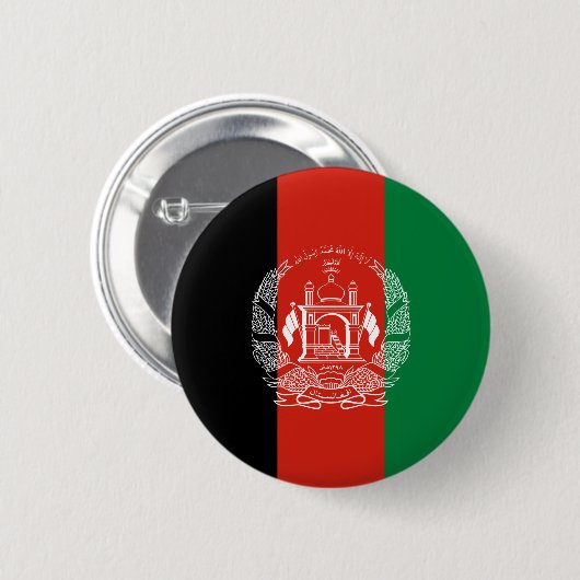 Flagge Afghanistans Button (Vorne & Hinten)