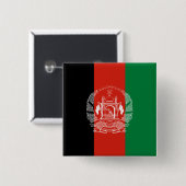 Flagge Afghanistans Button (Vorne & Hinten)
