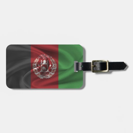 Flagge Afghanistans Gepäckanhänger (Vorderseite horizontal)