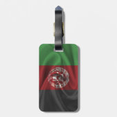 Flagge Afghanistans Gepäckanhänger (Rückseite vertikal)