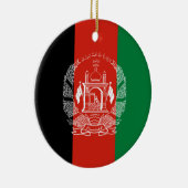 Flagge Afghanistans Keramik Ornament (Rechts)