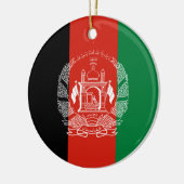 Flagge Afghanistans Keramik Ornament (Links)