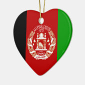 Flagge Afghanistans Keramikornament (Links)