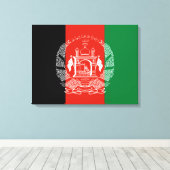 Flagge Afghanistans Leinwanddruck (Insitu (Holzboden))