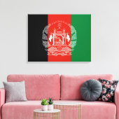 Flagge Afghanistans Leinwanddruck (Insitu (Wohnzimmer))