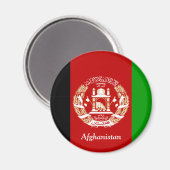 Flagge Afghanistans Magnet (Vorderseite/Rückseite)