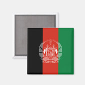 Flagge Afghanistans Magnet (Vorderseite/Rückseite)